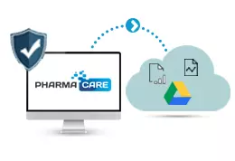 popular medical store software with secure google drive backup